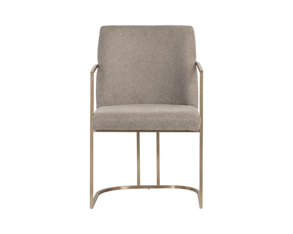 Rayla Dining Armchair - Belfast Oyster Shell by Sunpan