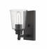 Bohin 1 Light Wall Sconce in Matte Black Finish by Z-Lite