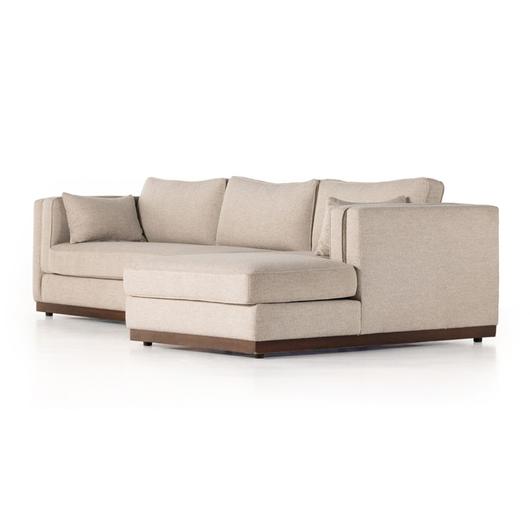 Lawrence 2-Piece Sectional W/ Chaise - Nova Taupe by Four Hands
