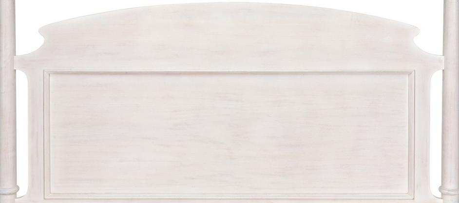 Eastern King New Douglas Mahogany Bed in White Washed Finish by Noir Furniture