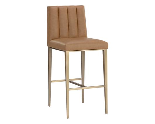 WILBUR BARSTOOL - MILLIKEN COGNAC by Sunpan