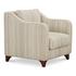 Hewitt Accent Chair Beige Stripe by Moes Home