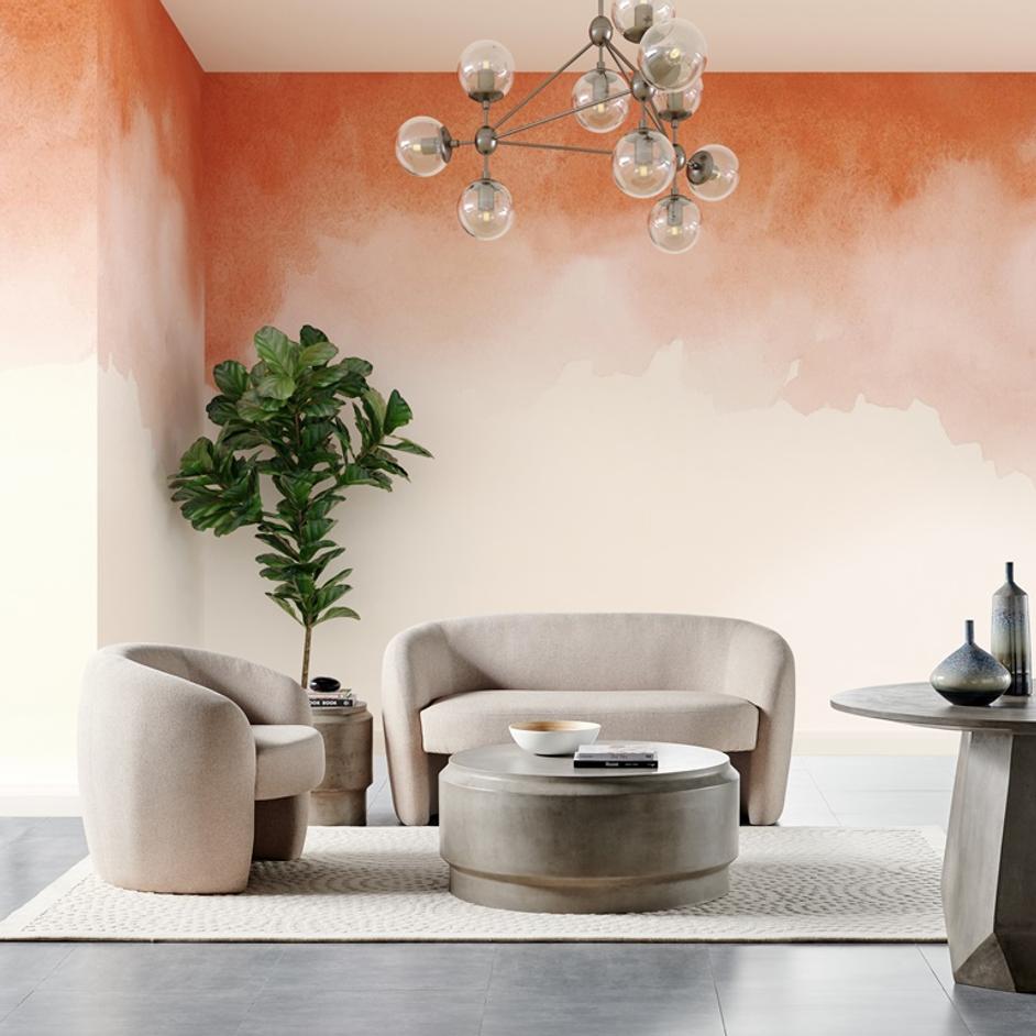 Barrel Coffee Table 39" by Urbia Imports