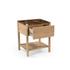 Elio Nightstand Dark Emperador Marble by Moes Home