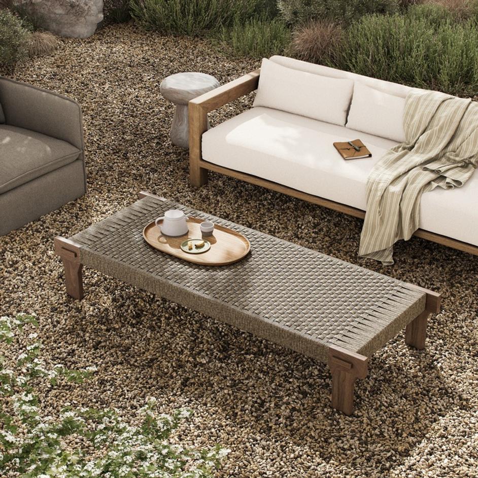 Moxie Outdoor Coffee Table - Stained Toasted Brown-FSC by Four Hands