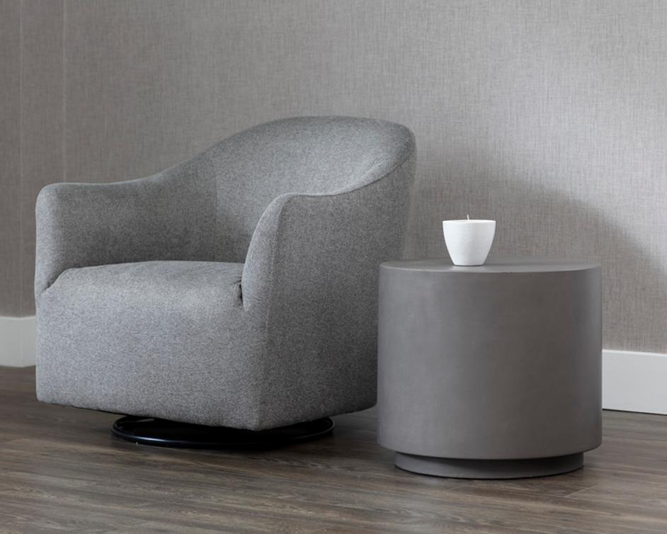 RUBIN END TABLE - GREY by Sunpan