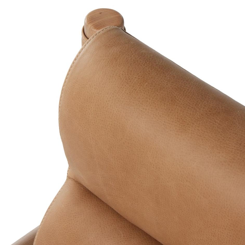 Kiano Desk Chair In Palermo Drift by FOUR HANDS