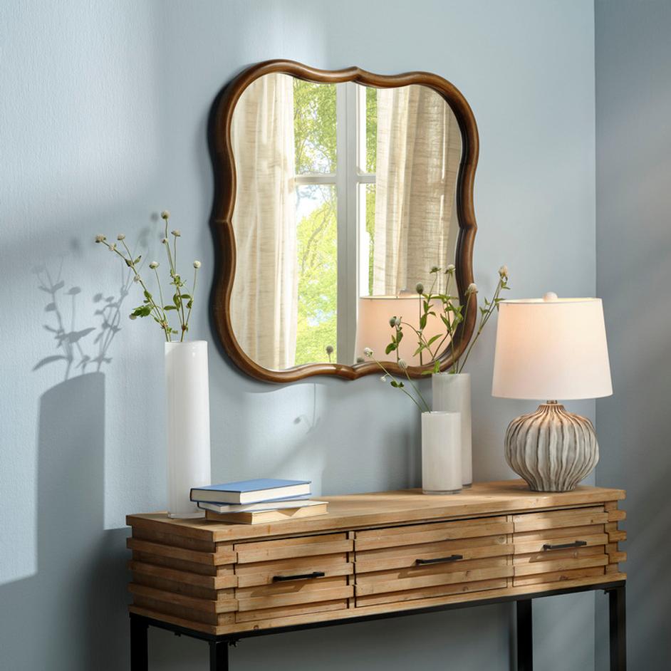 Daisy Wood Wall Mirror by Jamie Young