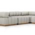 Roma Outdoor 5pc Sectional In Faye Ash by FOUR HANDS