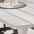 Agnes 94" Outdoor Dining Table Gray by Classic Home