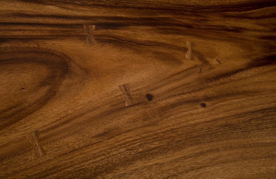 Iron Frame Bar Table, Chamcha Wood, Natural by PHILLIPS COLLECTION