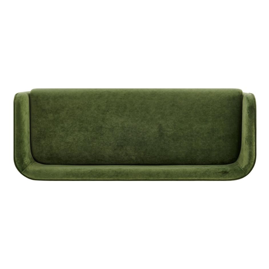 Marsha KD Velvet Bench, Dainty Green by New Pacific Direct