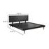 Pablo King Bed Black by Moes Home