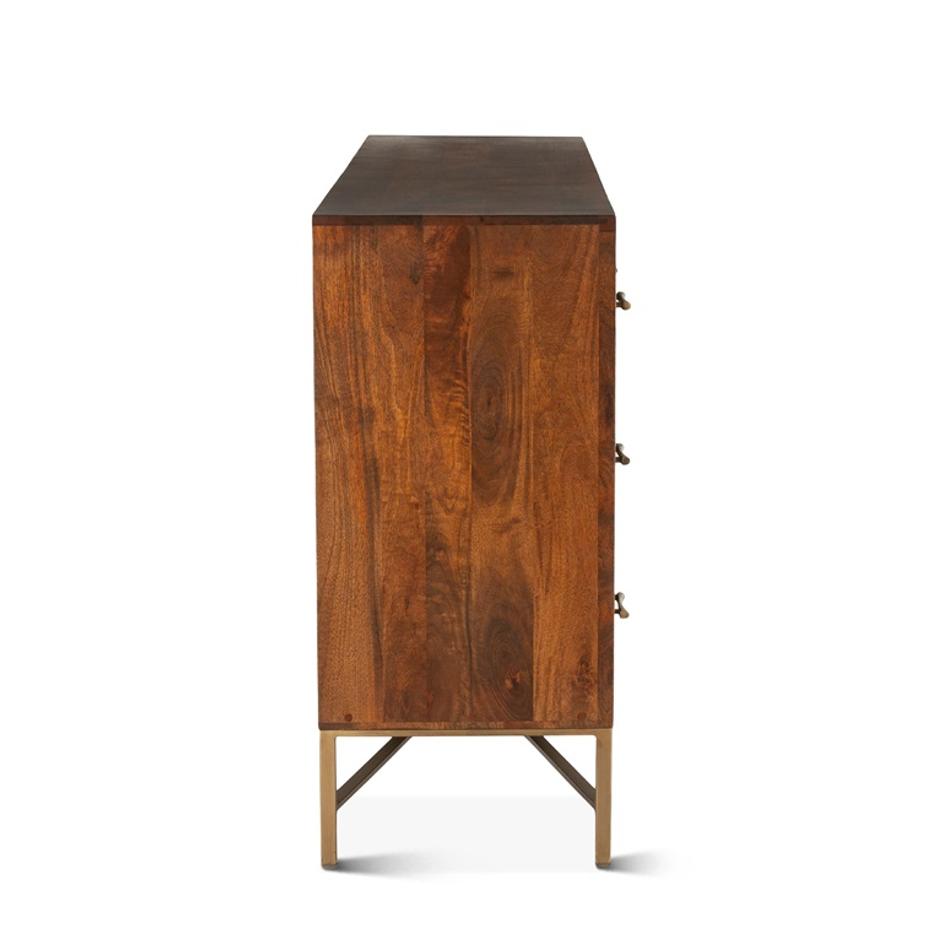 Cosmopolitan Six Drawer Dresser, Honey Brown by Home Trends & Design