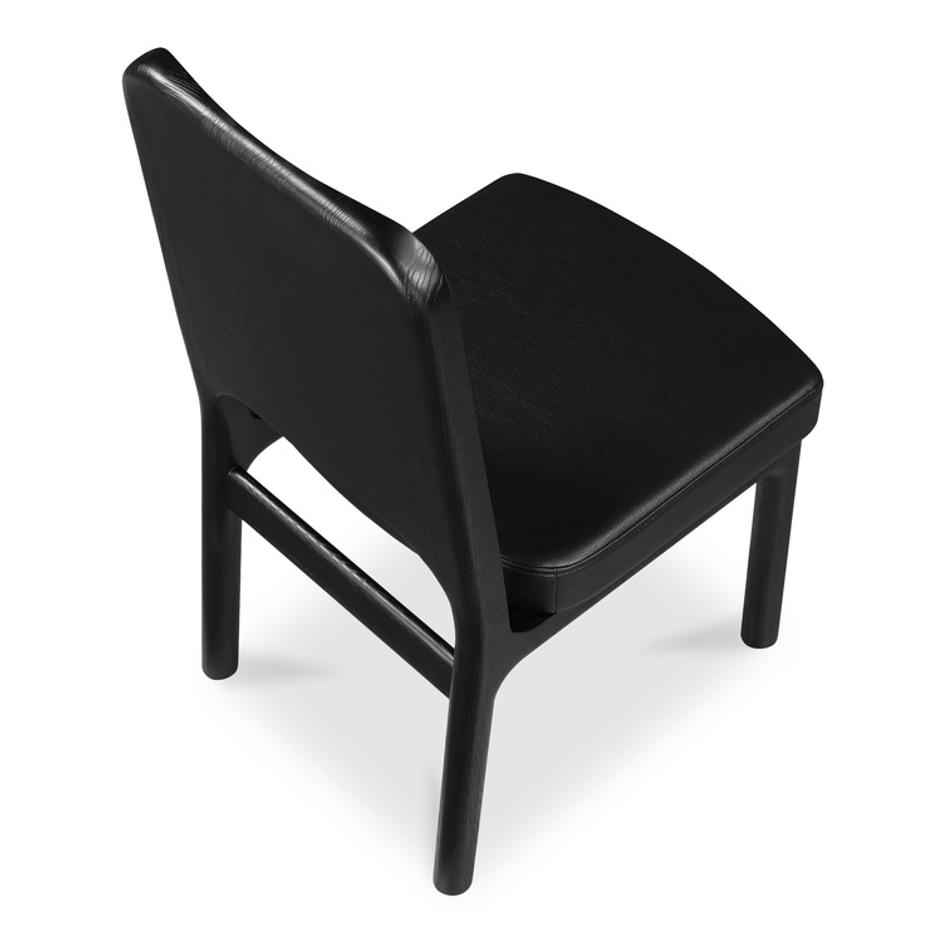 Kerr Dining Chair Vegan Leather Black-Set Of Two by Moes Home