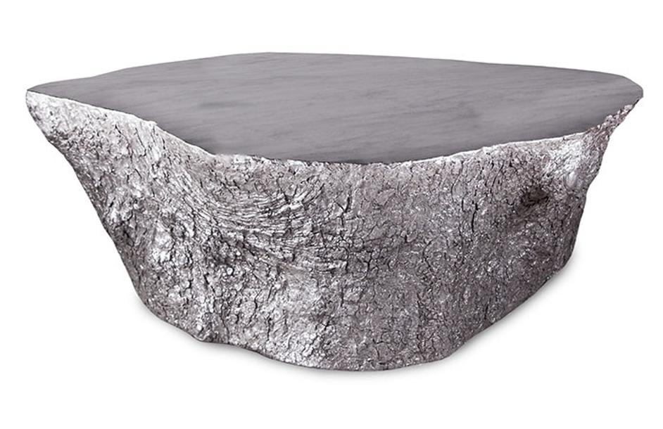 Bark Coffee Table, Silver Leaf by PHILLIPS COLLECTION