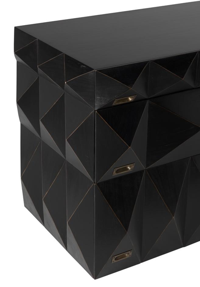 Allegra Dresser, Hand Rubbed Black by Noir Furniture