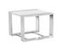 DALTON END TABLE - STAINLESS STEEL - HIGH GLOSS WHITE by Sunpan