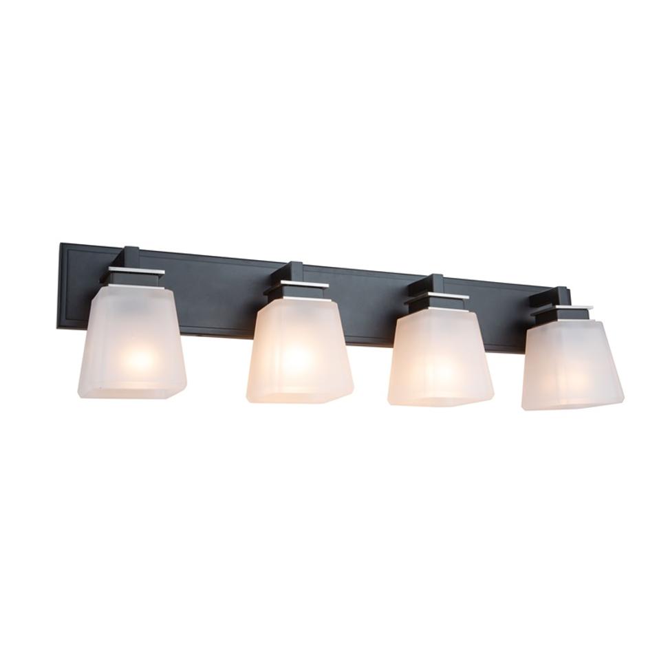 Eastwood 4 Light Wall Light AC11614BN in Black & Brushed Nickel by Artcraft
