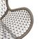 CARMEN OCCASIONAL CHAIR in TAN WEAVE AND WHITE POWDER COAT METAL COLOR by Dovetail