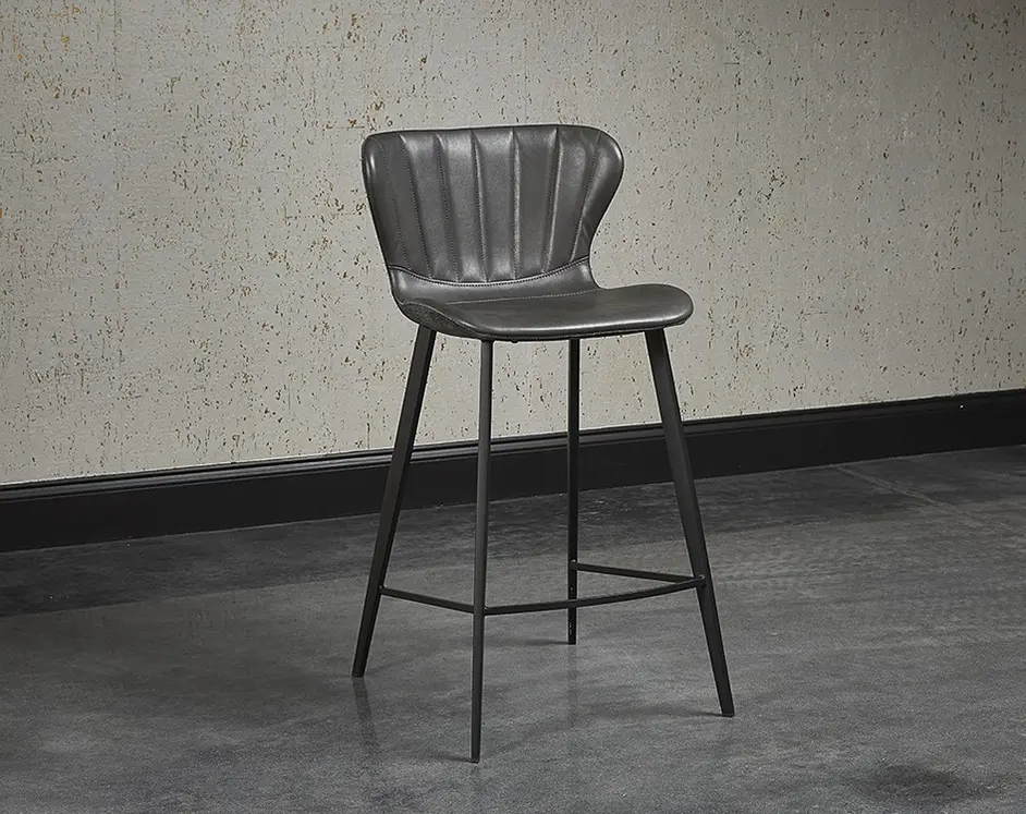 Arabella Counter Stool - Bravo Portabella / Polo Club Kohl Grey by Sunpan