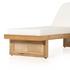 Merit Outdoor Chaise Lounge In Natural Teak by FOUR HANDS