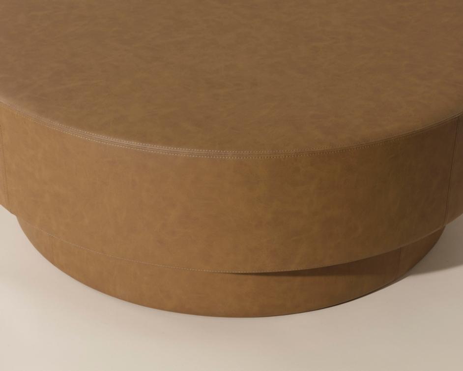 ARLO OTTOMAN - MILLIKEN COGNAC by Sunpan