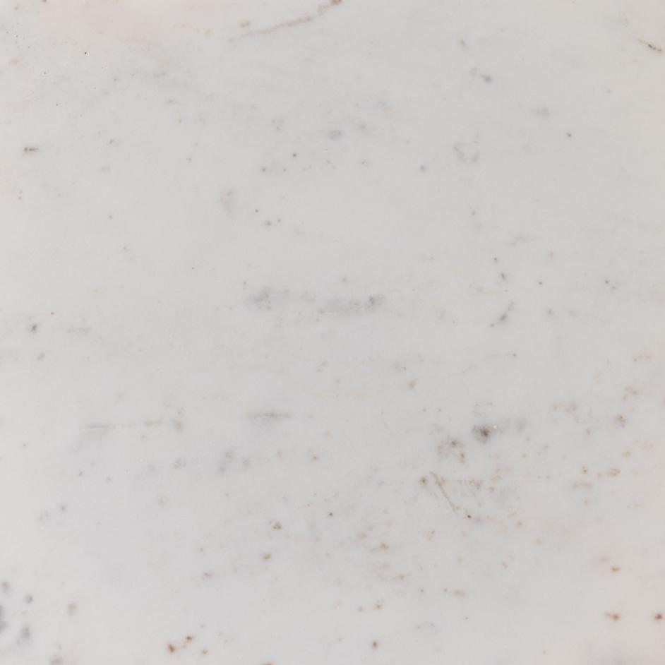 Terrell Round Coffee Table In Plsh White by FOUR HANDS