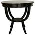 Scheffield Round End Table, Black by Noir Furniture