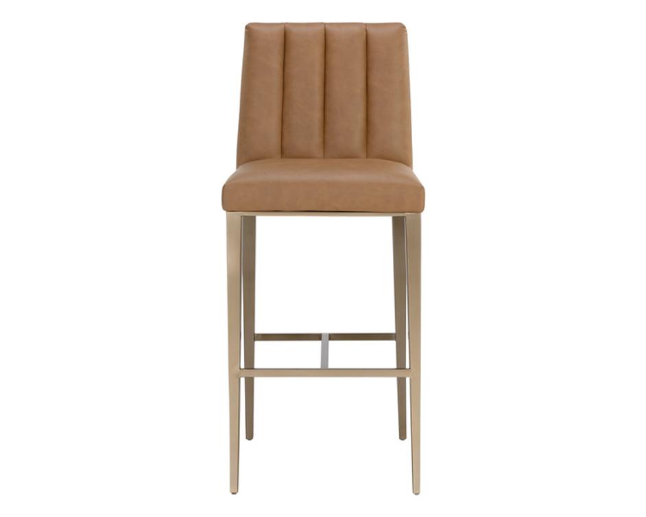 WILBUR BARSTOOL - MILLIKEN COGNAC by Sunpan