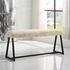 Taupo Sheepskin Bench by Uttermost