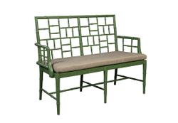 Green Belleville Settee by Furniture Classics