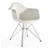 Lorena Fiberglass Arm Chair - White Gloss/SS by Aeon Furniture