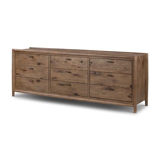 Glenview 9 Drawer Dresser In Weathered Oak by FOUR HANDS