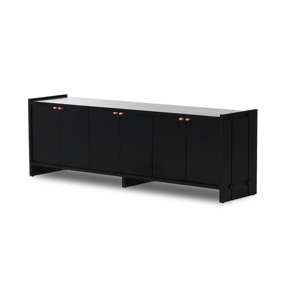 Etro Media Console - Black Wash Poplar by Four Hands
