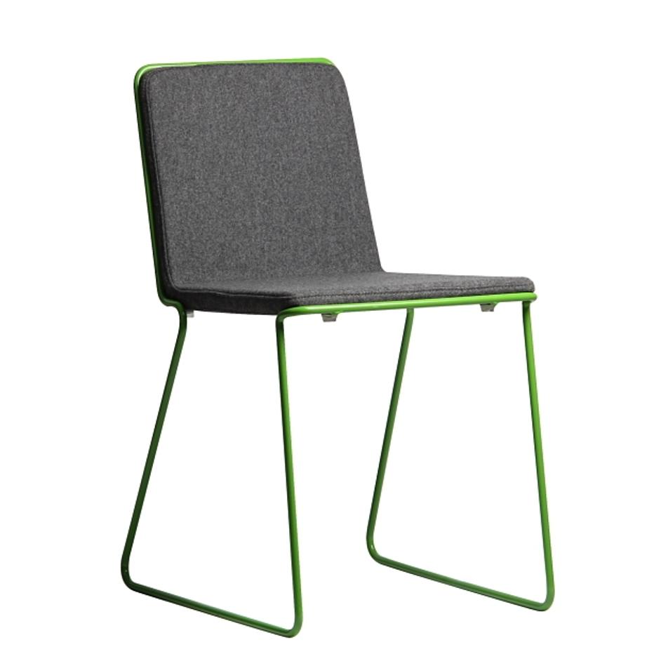 bleeker contemporary chair in wool by Nuans Design