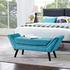 Gatley Upholstered Fabric Bench In Pure Water by Modway Furniture