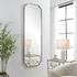 Lennox Nickel Tall Mirror by Uttermost