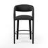 Hawkins Stool In Fiqa Boucle Charcoal In Bar by FOUR HANDS