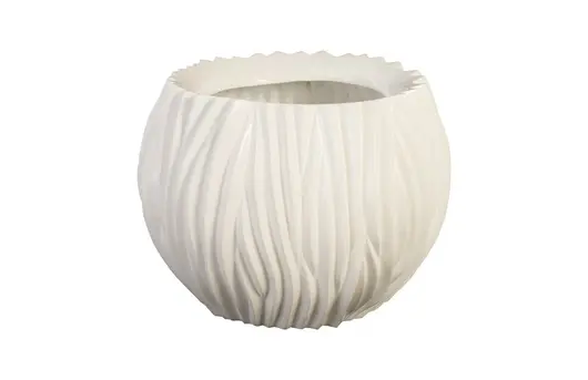 Alon Vase, Gel Coat White by PHILLIPS COLLECTION