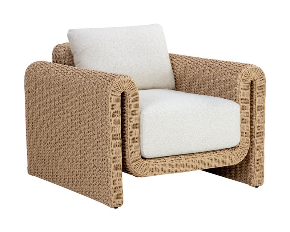 TIBI ARMCHAIR - NATURAL - LOUIS CREAM by Sunpan