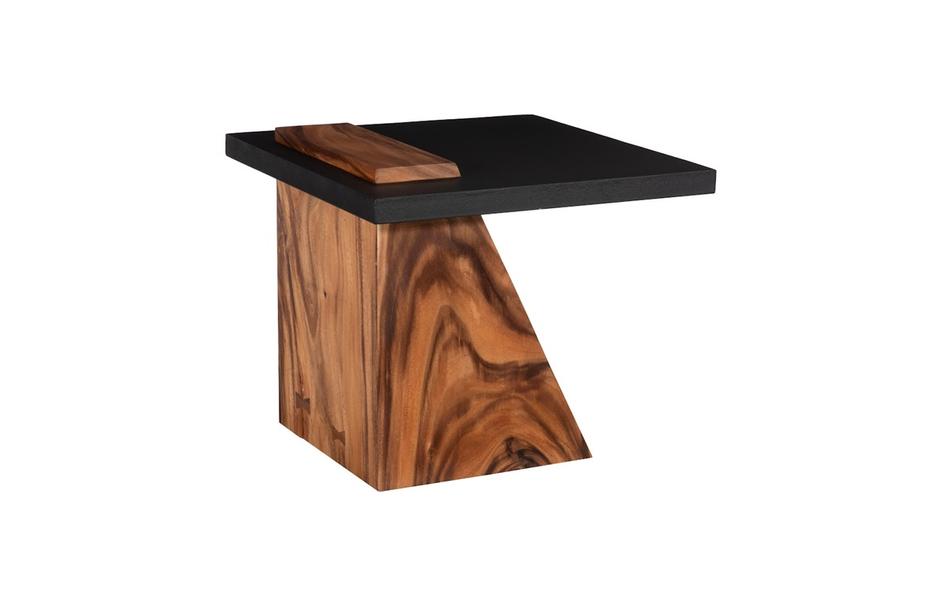 Slant Side Table, Natural/Black by Phillips Collection