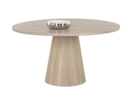 ELINA DINING TABLE - ROUND - LIGHT OAK - 54" by Sunpan