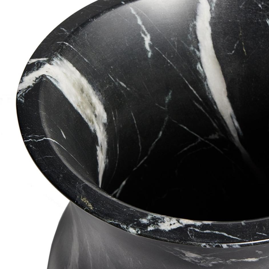 Sona Vase - Black Marble by Four Hands