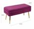 Ziva Plum Velvet Storage Bench by tov furniture