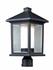 Mesa Outdoor Post Light in Black Finish by Z-Lite
