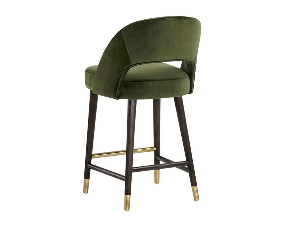 Monae Counter Stool - Moss Green by Sunpan