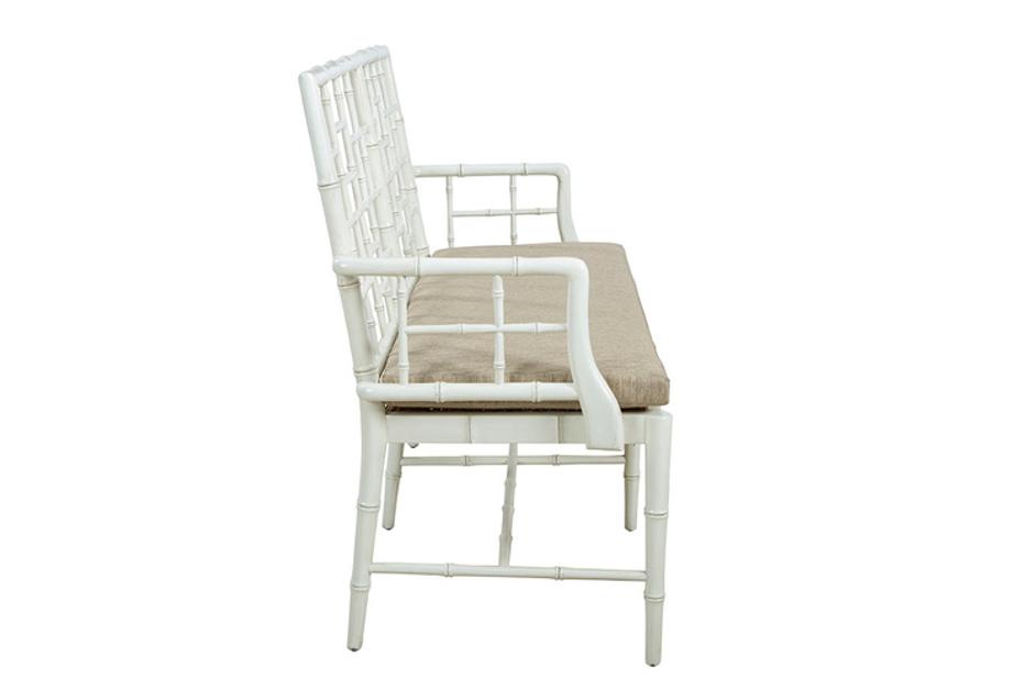 Cream Belleville Settee by Furniture Classics