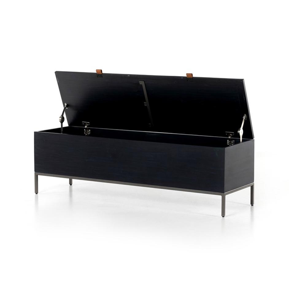 Trey Trunk - Toffee Leather by Four Hands