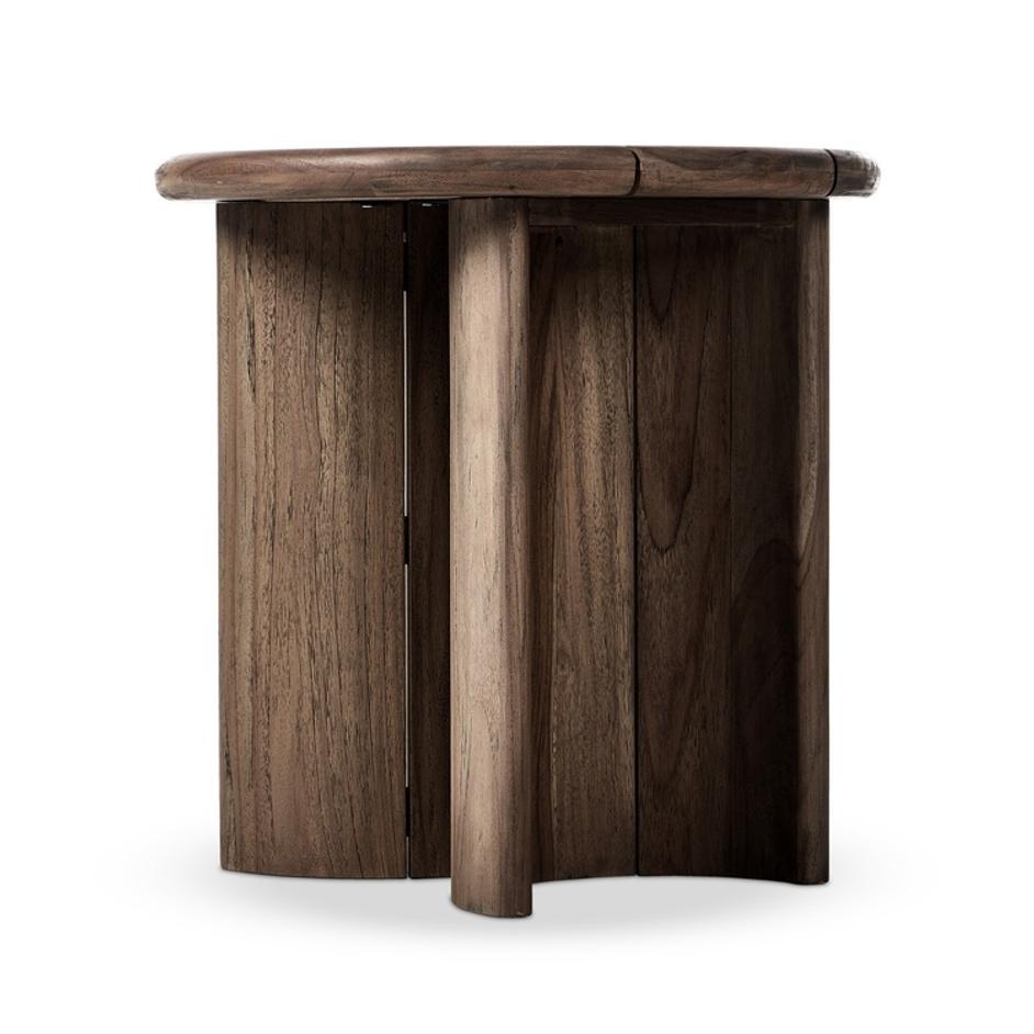 Paden Outdoor End Table In Stained Toasted Brown And FSC by Four Hands